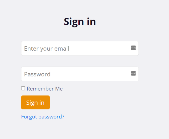 Login Page Preview