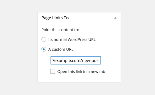 page-links-redirect-in-wordpress