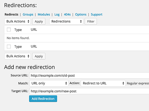 redirection-plugin-wordpress