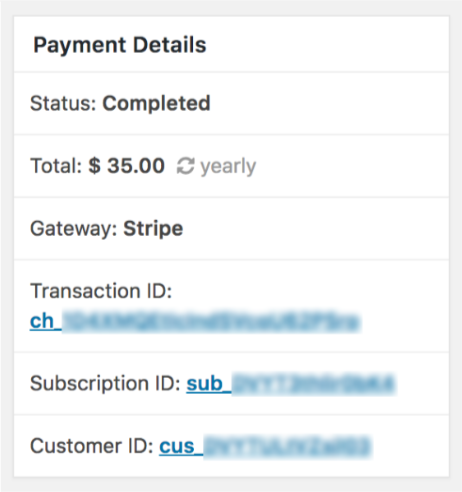 Stripe Payment Details For An Individual Entry In Wpforms 1