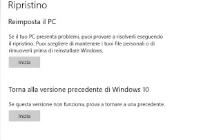 Ripristino Semplice In Windows 10
