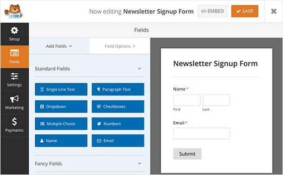 Newsletter Signup Form Preview