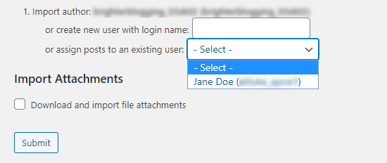 Select Author To Assign