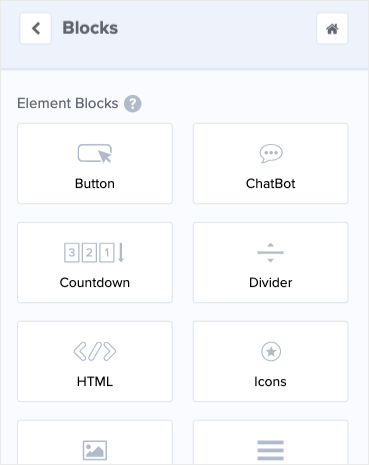 Element Block Options Min