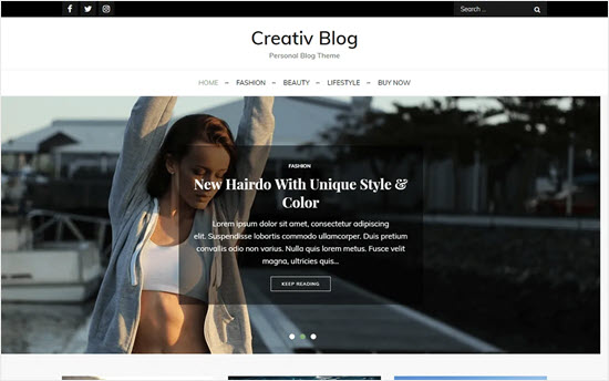 Creativ Blog Theme