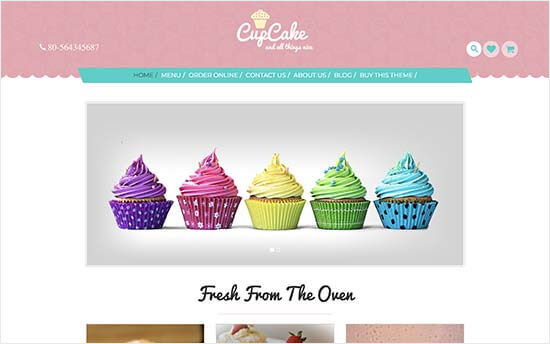 Cupcake Theme Woocommerce