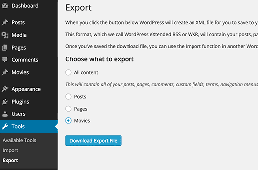 Wp Export