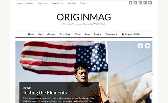 Originmag Theme