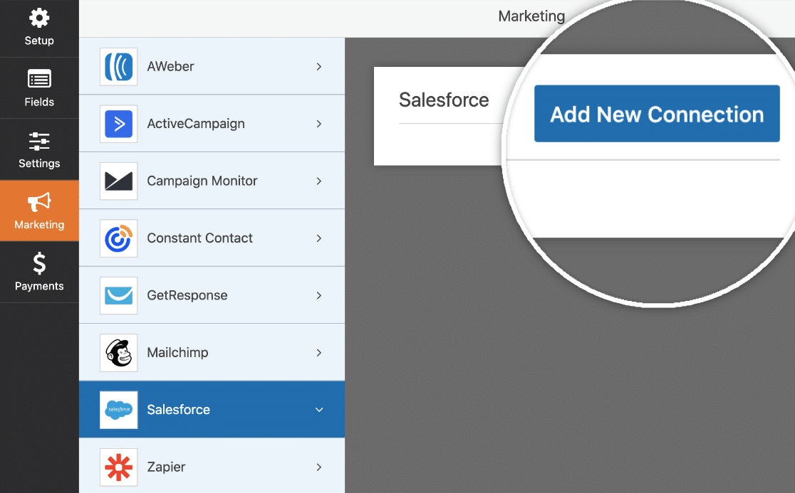 Add New Salesforce Connection