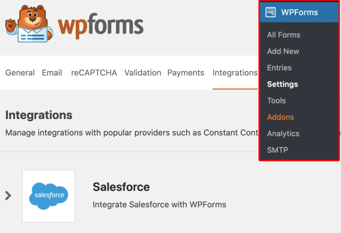 Salesforce Integration In WPForms 1