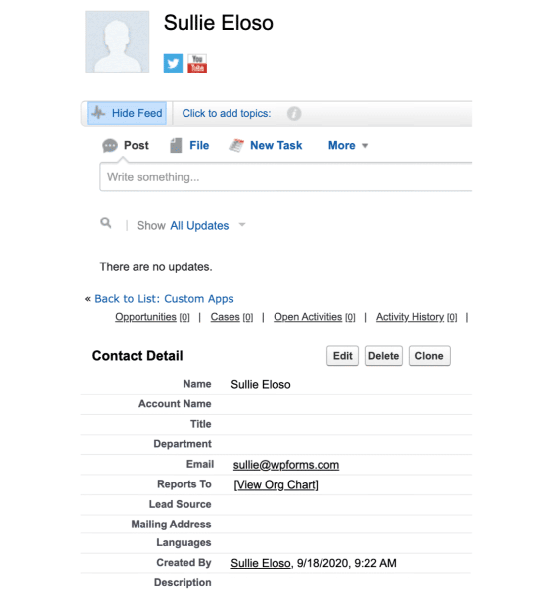 Submission Details In Salesforce 1