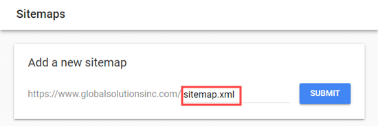 Search Console Sitemap Url