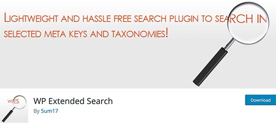 Wpextendedsearch