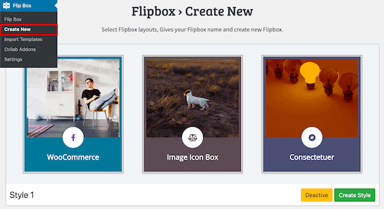 Flipbox Create New