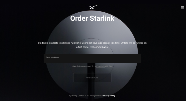 Starlink Homepage