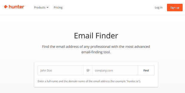 Link Building Tools Email Hunter