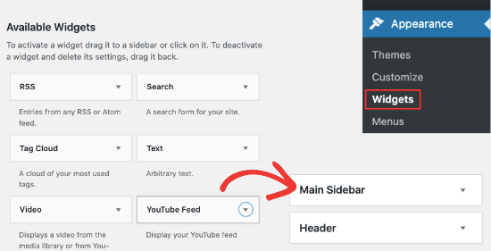 Add Video Gallery To Sidebar