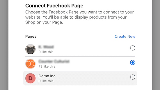 Connect To Facebook Page