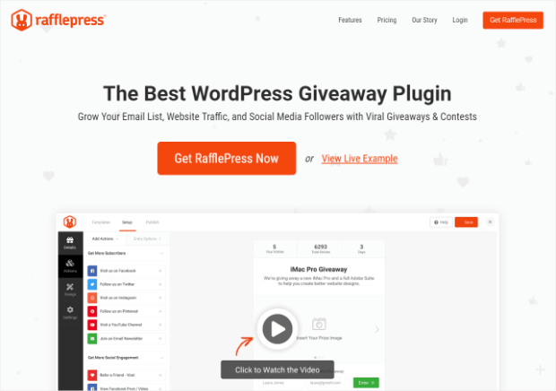 Rafflepress Wordpress Giveaway Plugin