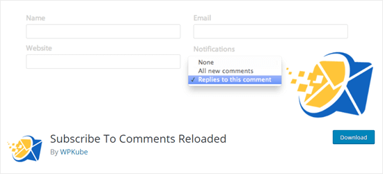 Subscribe To Comments Reloaded Plugin