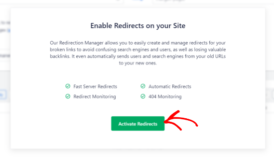 Activate Redirects In Aioseo 1