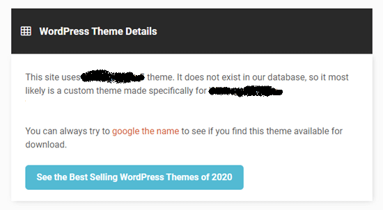Isitwp No Theme Details Detected