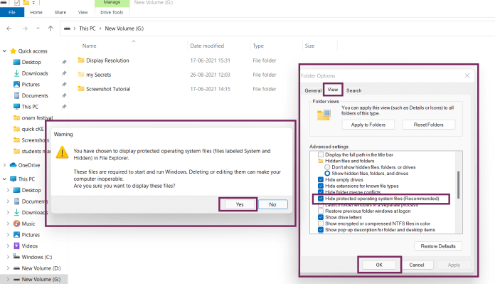 Mostrare File E Cartelle Nascoste Di Sistema In Windows 11
