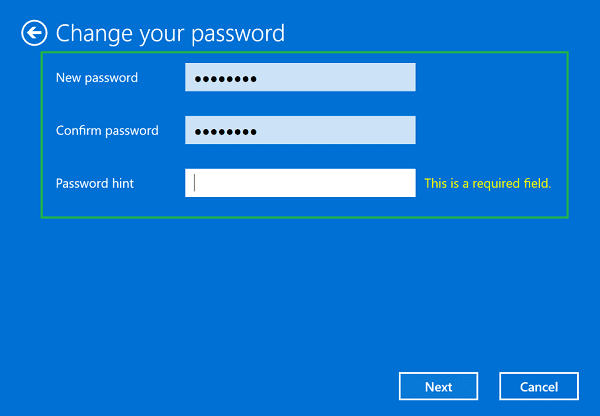 Nuova Password Windows 11