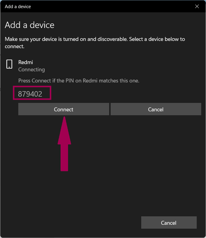 Pair A Device In Windows 11