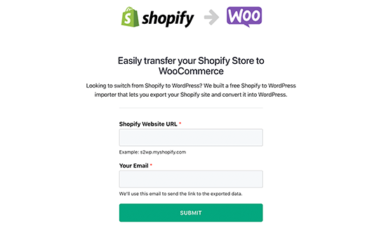 Shopify To Woocommerce Tool