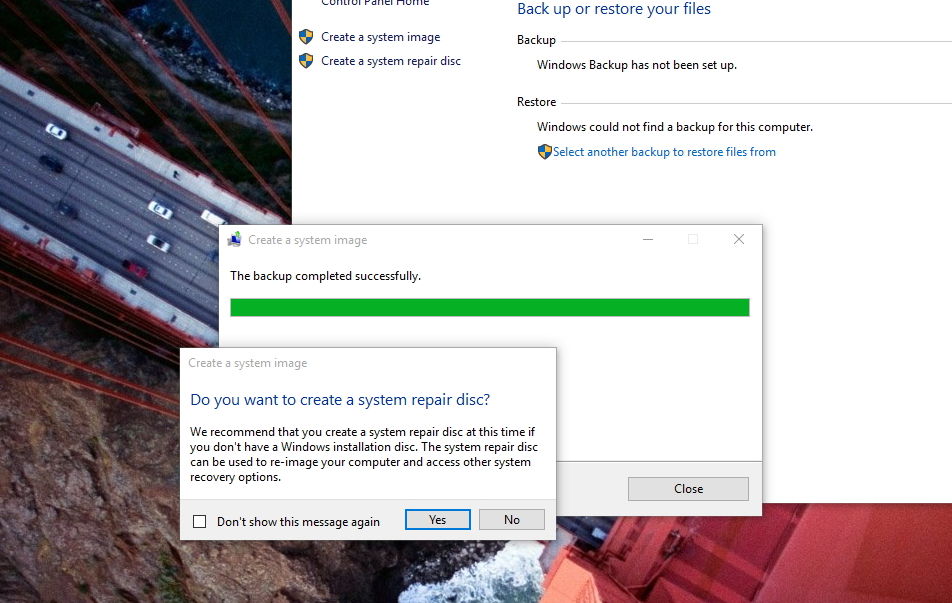 Disco di riparazione del sistema per ripristinare Windows 10