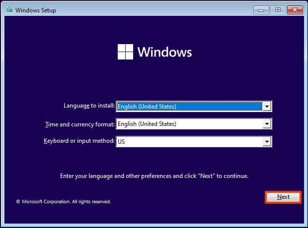 Installazione di Windows 11